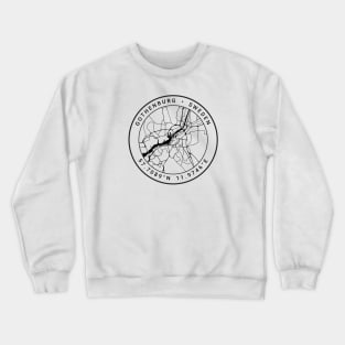 Gothenburg Map Crewneck Sweatshirt